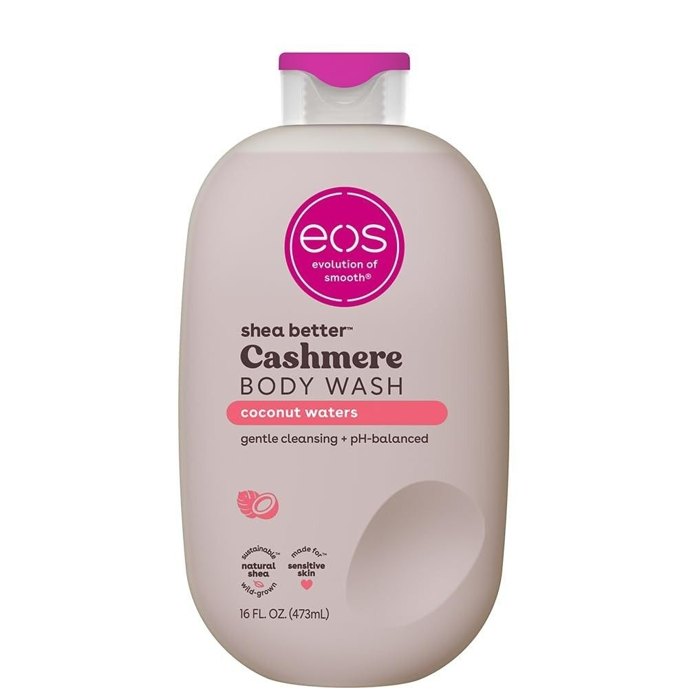 eos Shea Better Cashmere Body Wash Coconut Waters 16oz Moisturizing pH Balanced